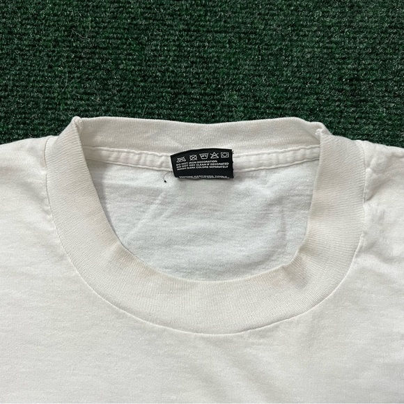 Vintage Women’s 80s Karate “Kiai” Humor *Cropped White T Shirt Size M 20X22 - Picture 4 of 12